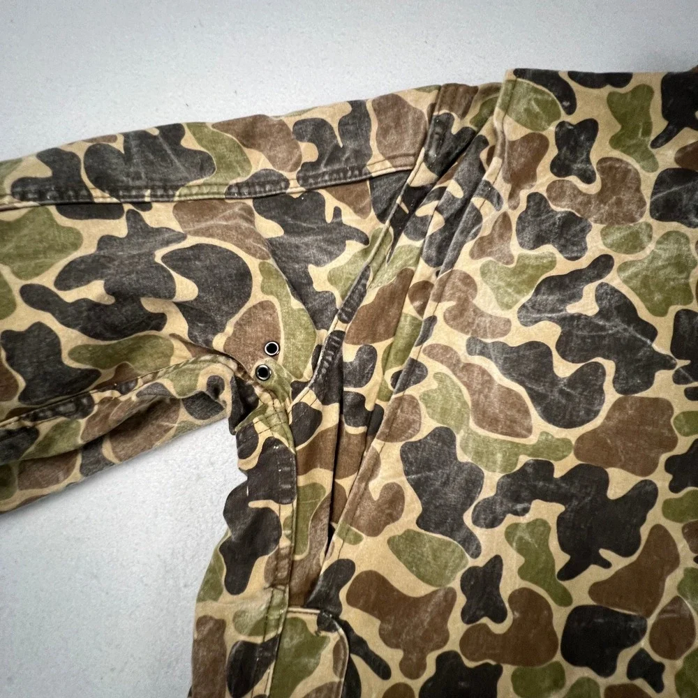 RedHead Bone-Dry Hunting Jacket Men 44 Camo Duck Hunter Vintage Canvas FieldCoat